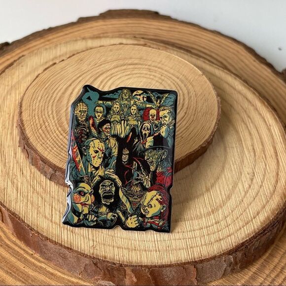 Horror Movie Stars Enamel Pin/ Brooch Lapel - Picture 3 of 6